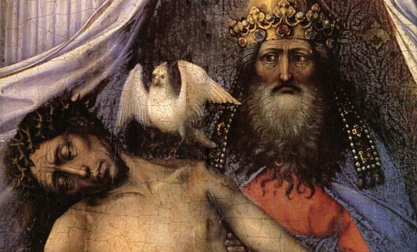 Detail of Mourning Trinity, Robert Campin